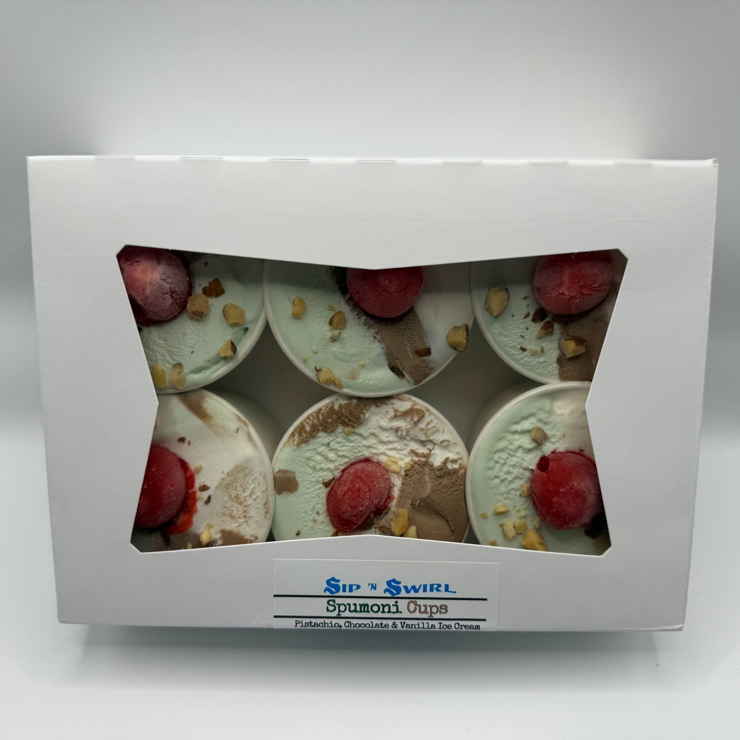 Spumoni Sundae Cup 6 Pack | Sip N Swirl