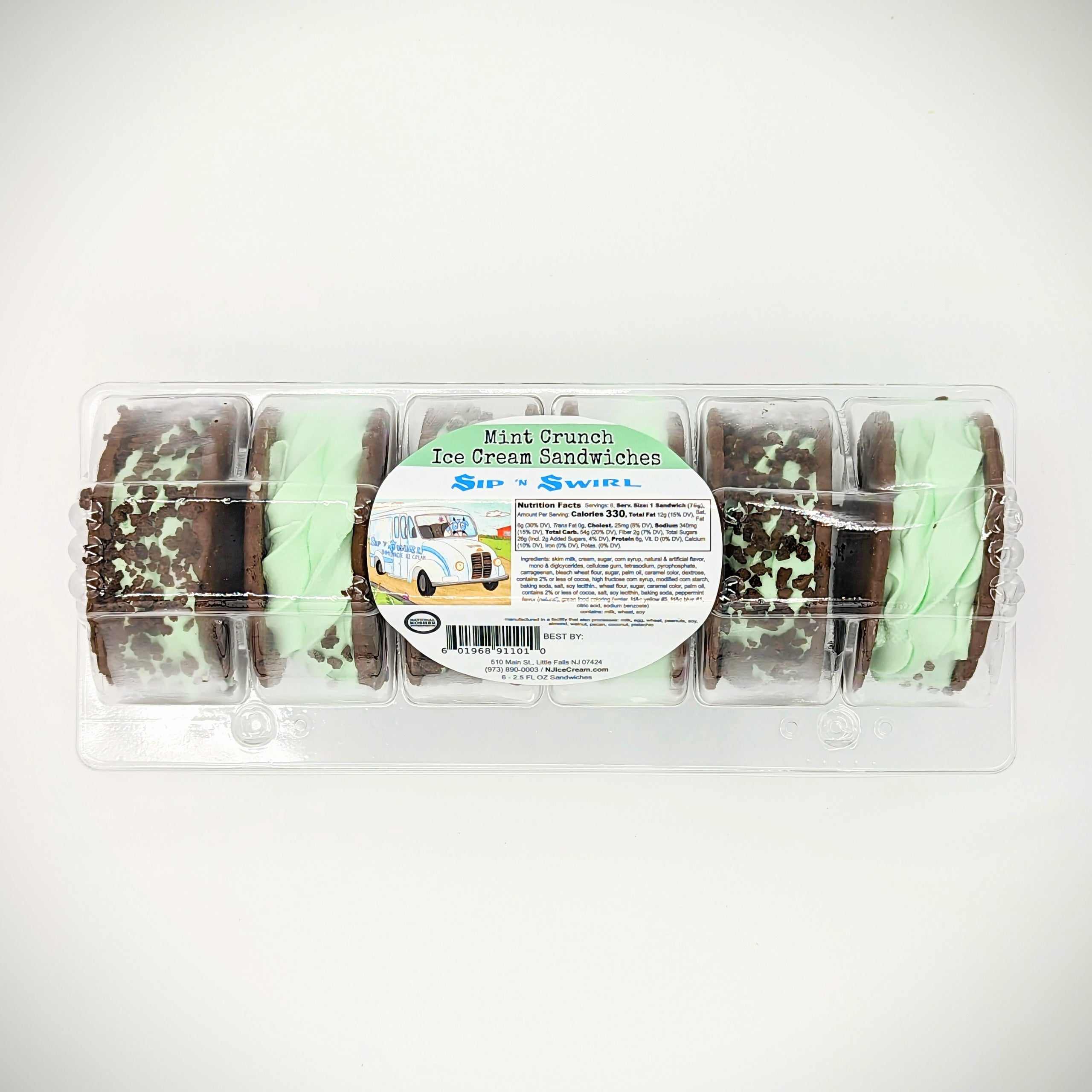 Mint Ice Cream Crunch Sandwiches Sip N Swirl